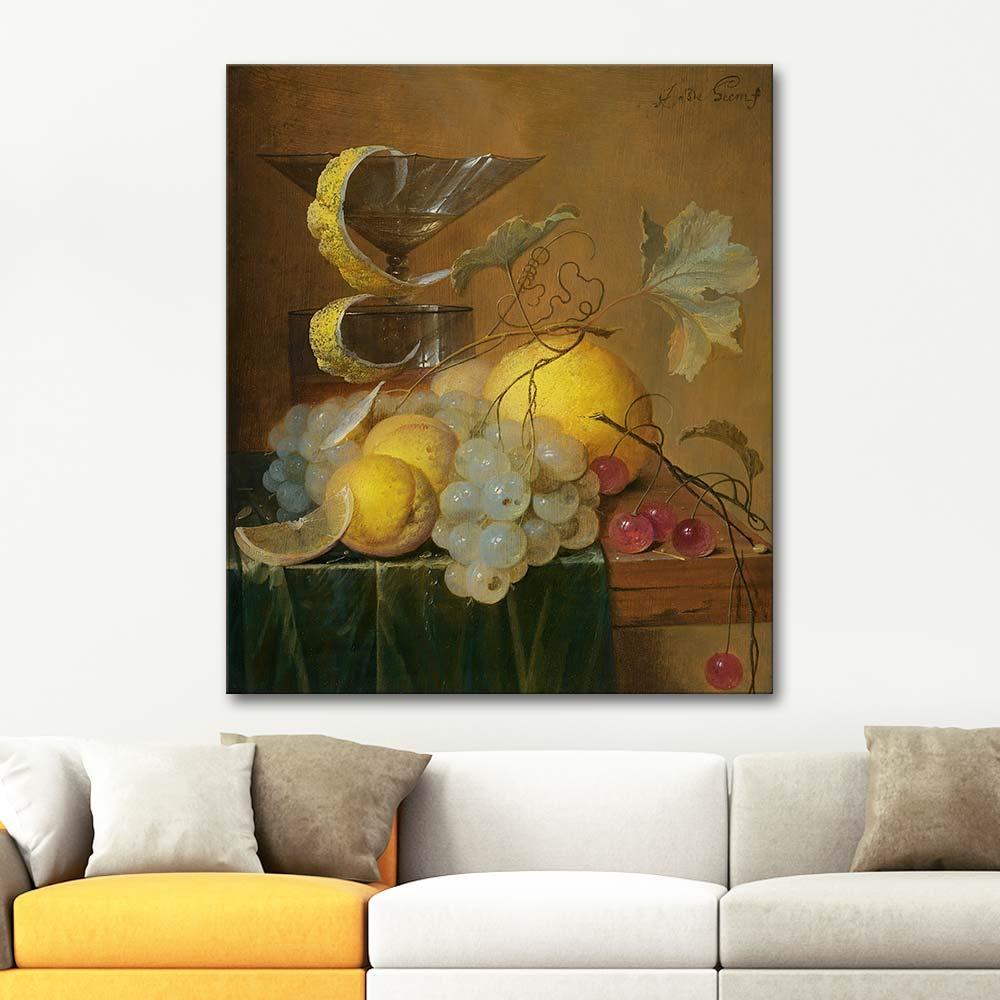 Jan Davidsz de Heem Still Life With A Wine Glass Art Print