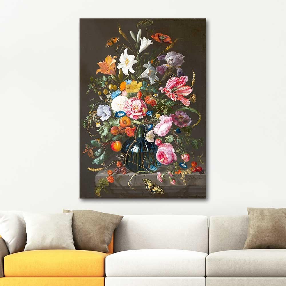 Jan Davidsz de Heem Vase of Flowers Art Print