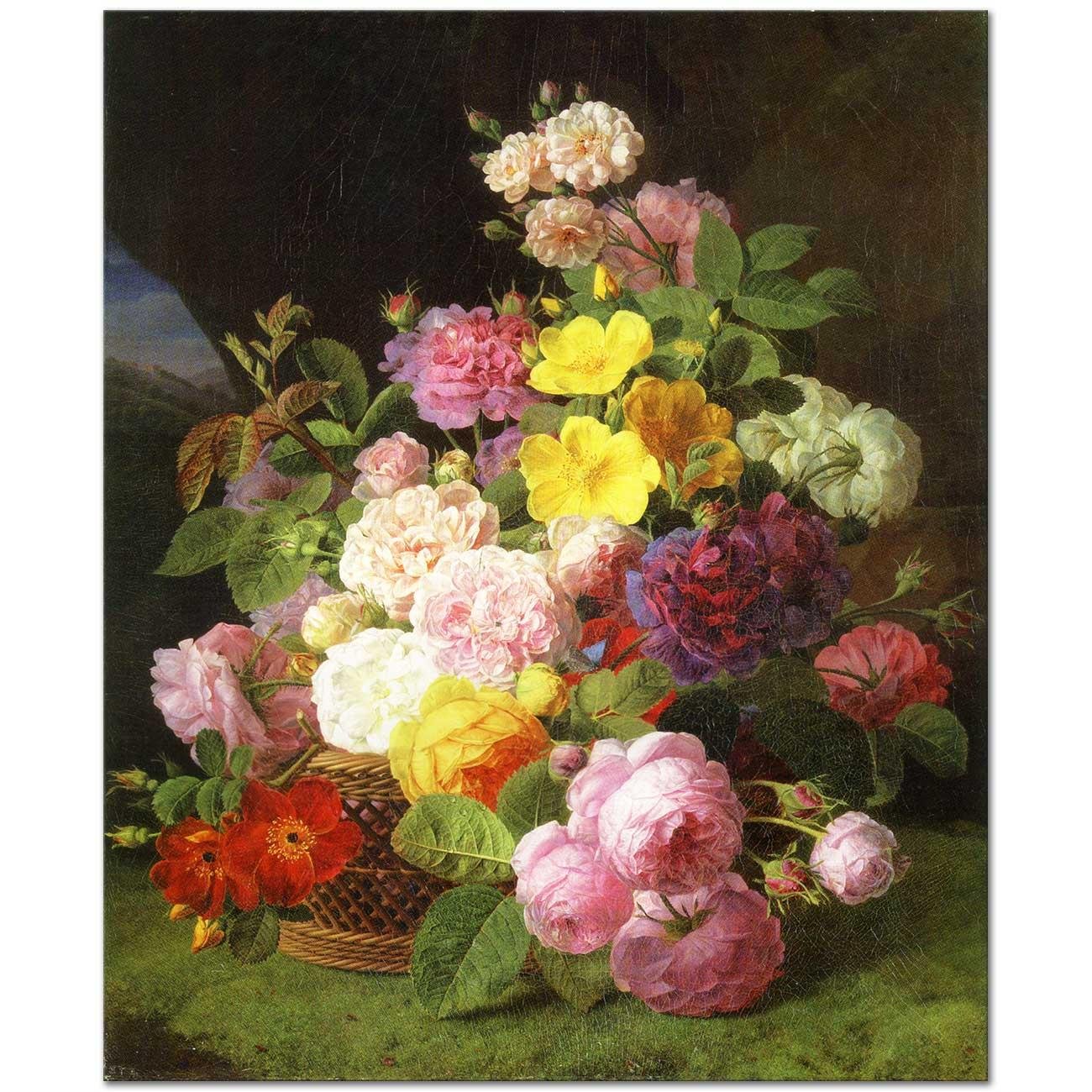 Jan Frans van Dael Güller ve Çiçekler Kanvas Tablo