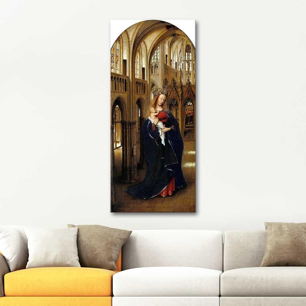 Jan van Eyck Kilisedeki Madonna Kanvas Tablo