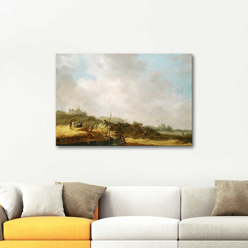 Jan van Goyen Kumullu Manzara Kanvas Tablo