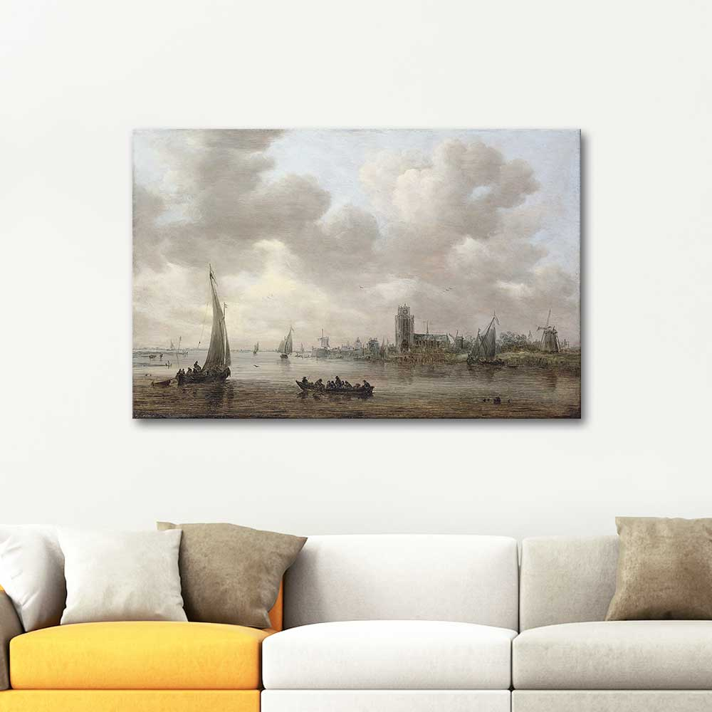 Jan van Goyen Maas Manzarası Kanvas Tablo