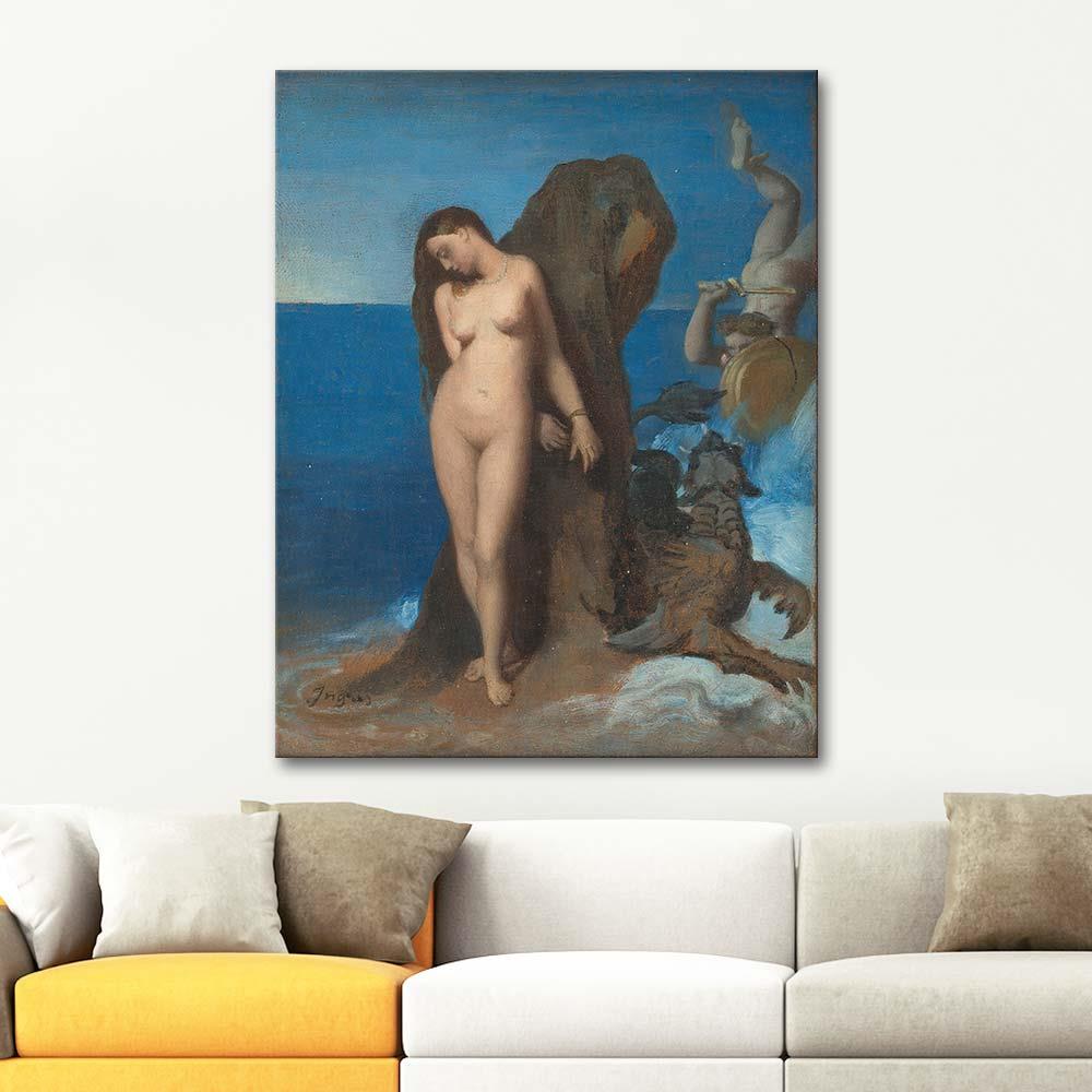 Jean Auguste Dominique Ingres Perseus And Andromeda Art Print