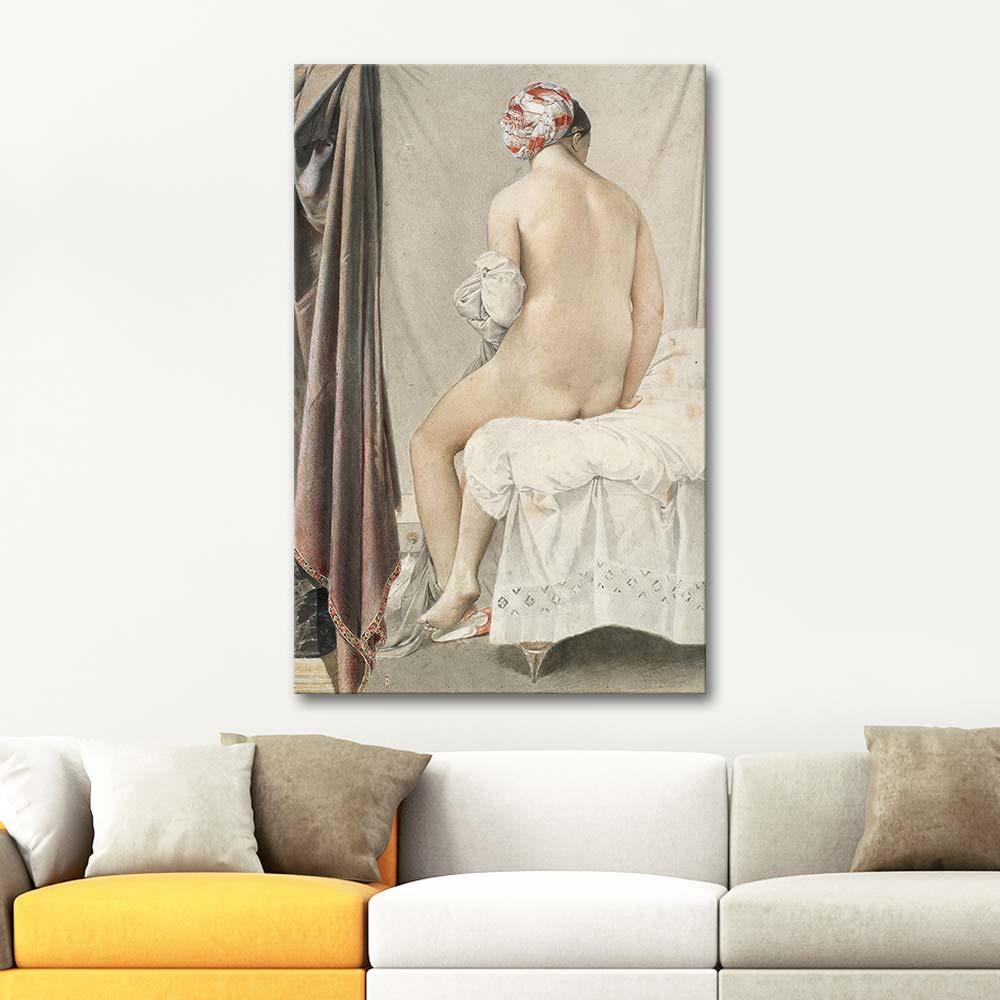 Jean Auguste Dominique Ingres Banyo Sonrası Kanvas Tablo