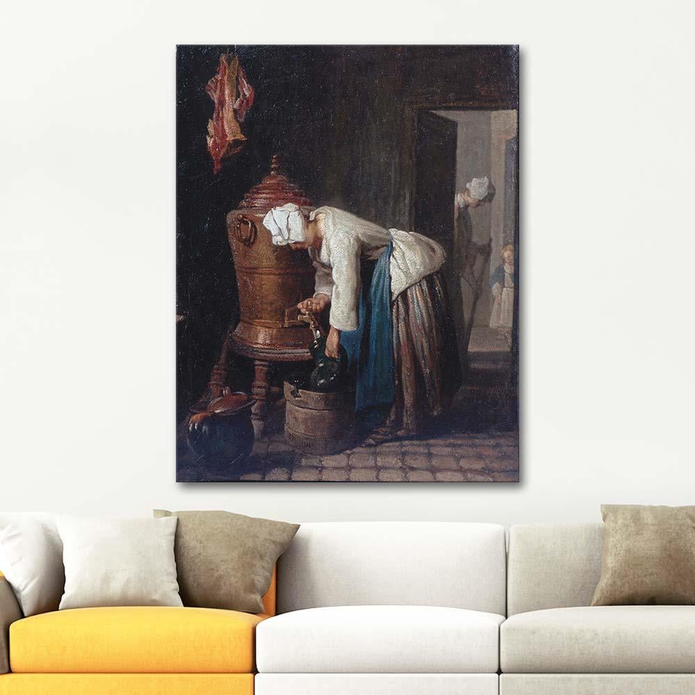 Jean Baptiste Simeon Chardin Servant Getting Water Art Print