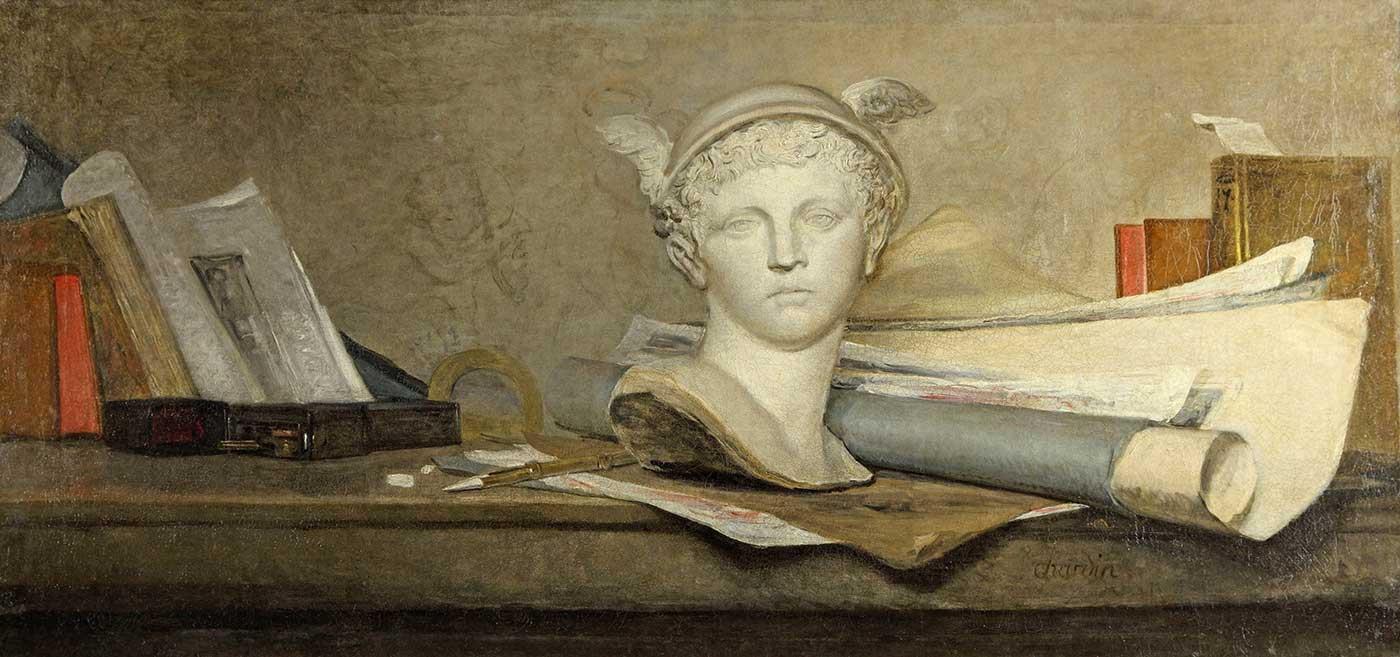 Jean Baptiste Simeon Chardin Sanatsal Malzemeler Kanvas Tablo