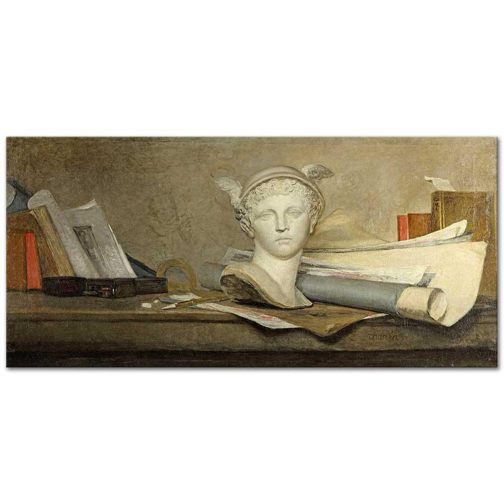 Jean Baptiste Simeon Chardin Sanatsal Malzemeler Kanvas Tablo