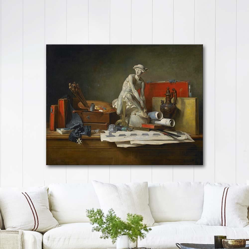 Jean Baptiste Simeon Chardin The Attributes of the Arts Art Print