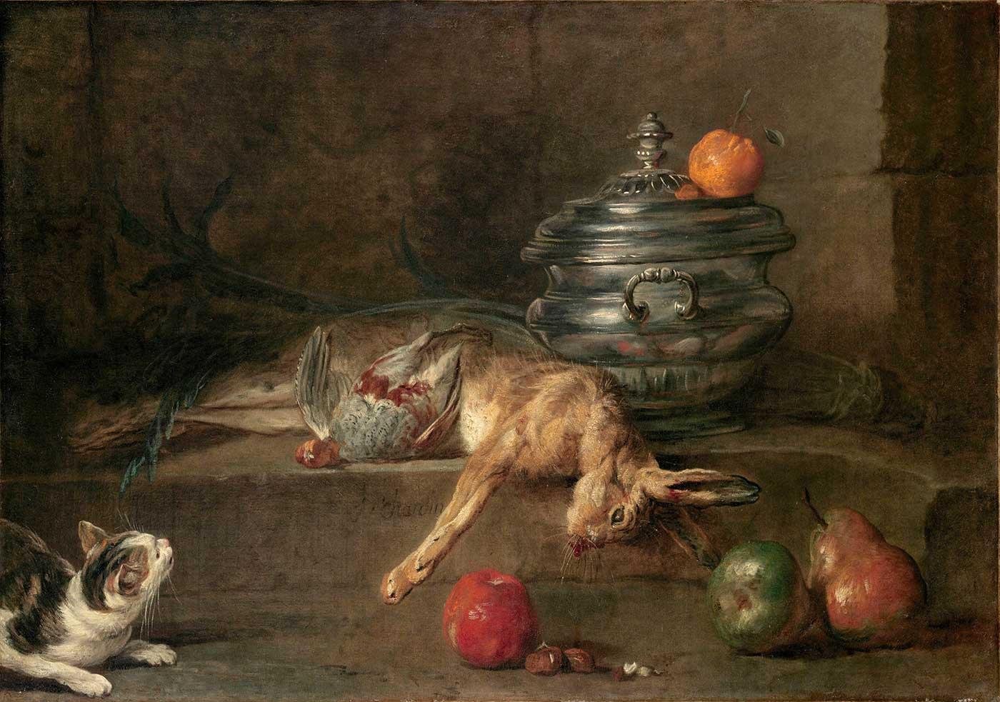 The Silver Tureen by Jean Baptiste Simeon Chardin