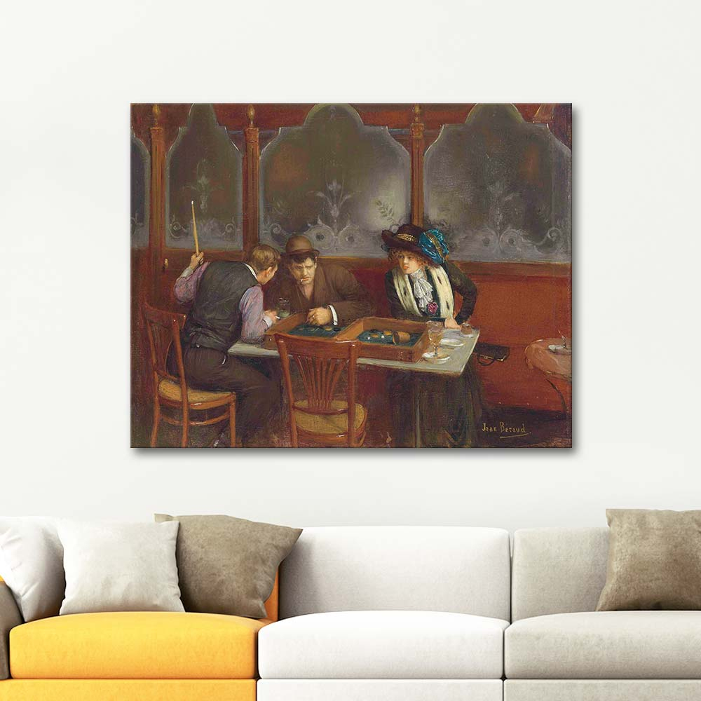 Jean Beraud At the Cafe Art Print