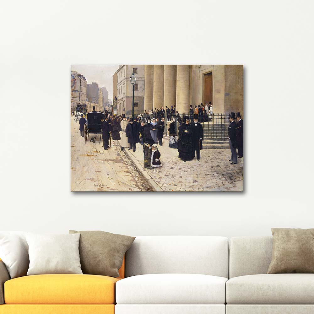 Jean Beraud The Church of Saint Philippe du Roule Art Print