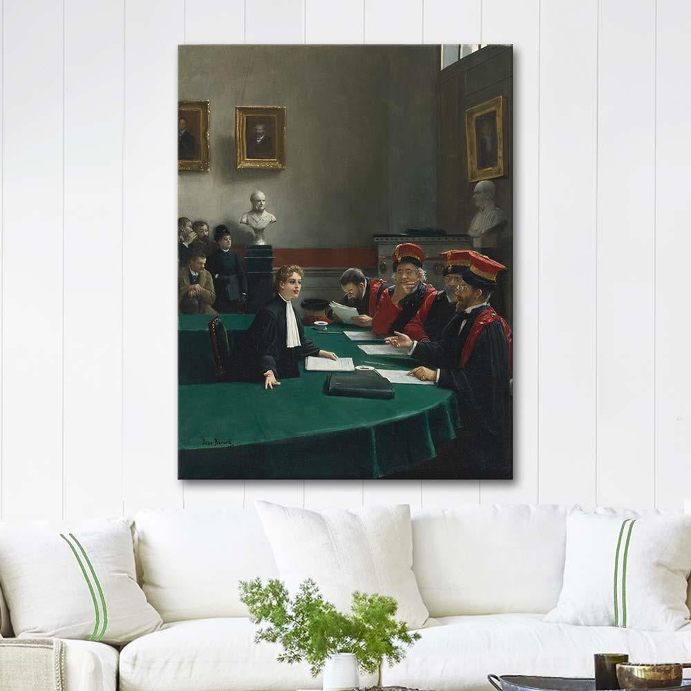 Jean Beraud The Doctoral Jury Art Print