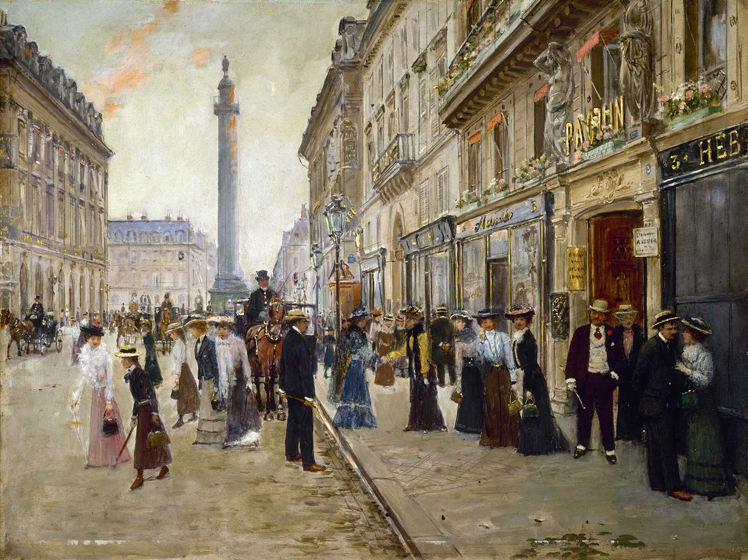 The Paix Street by Jean Beraud