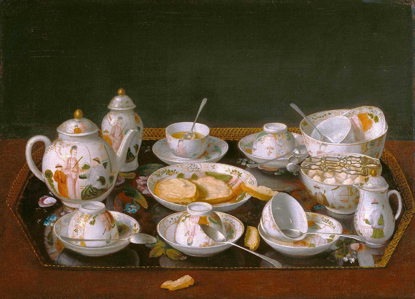 Jean-Etienne Liotard Çay Servisi Kanvas Tablo