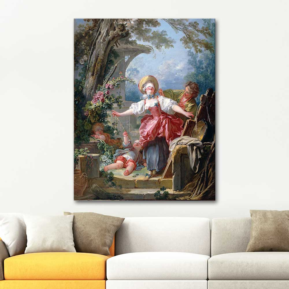 Jean Honore Fragonard Blind Man's Buff Art Print