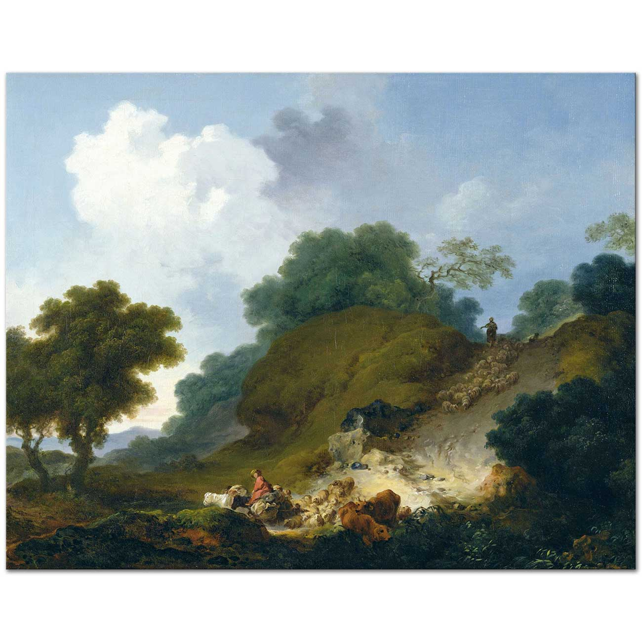 Landscape with Shepherds by Jean Honore Fragonard