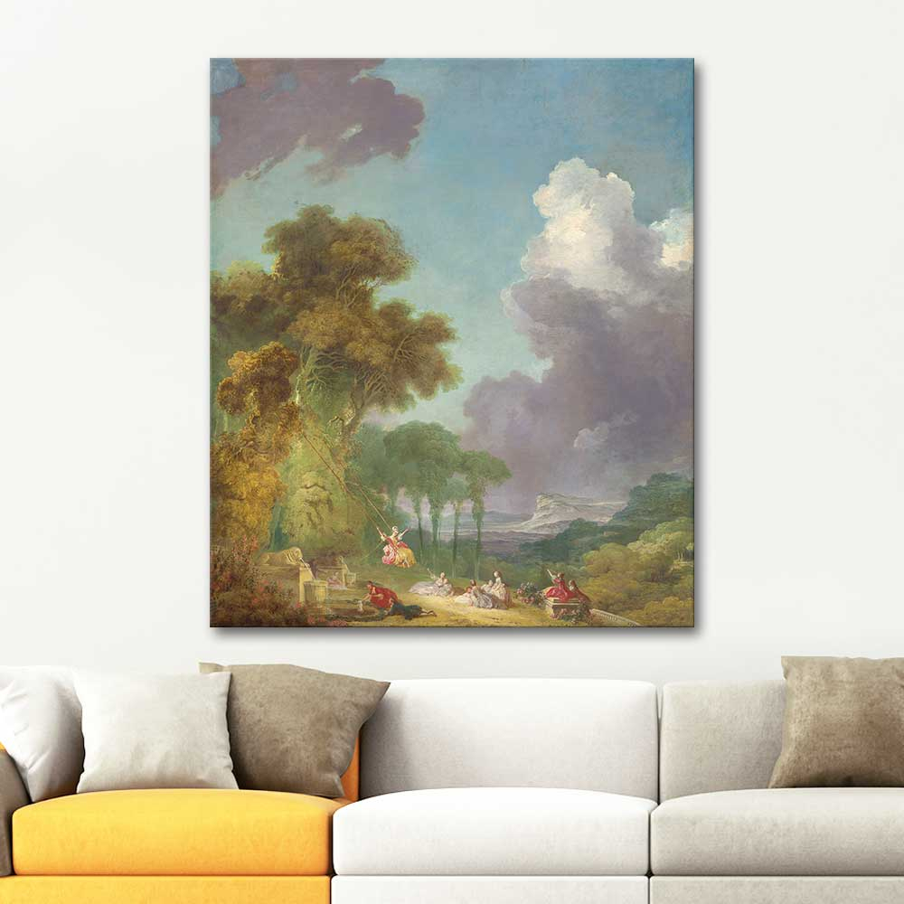 Jean Honore Fragonard Salıncak Kanvas Tablo