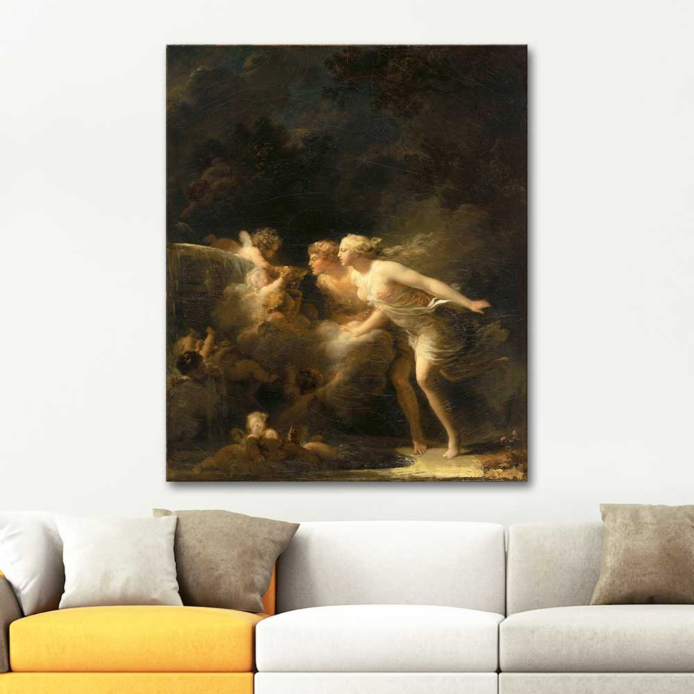 Jean Honore Fragonard The Fountain of Love Art Print