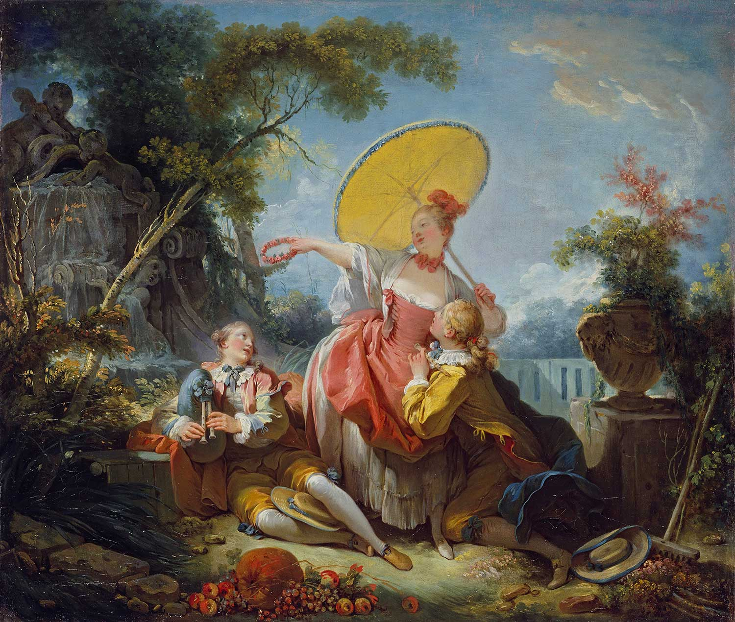 The Musical Contest by Jean Honore Fragonard