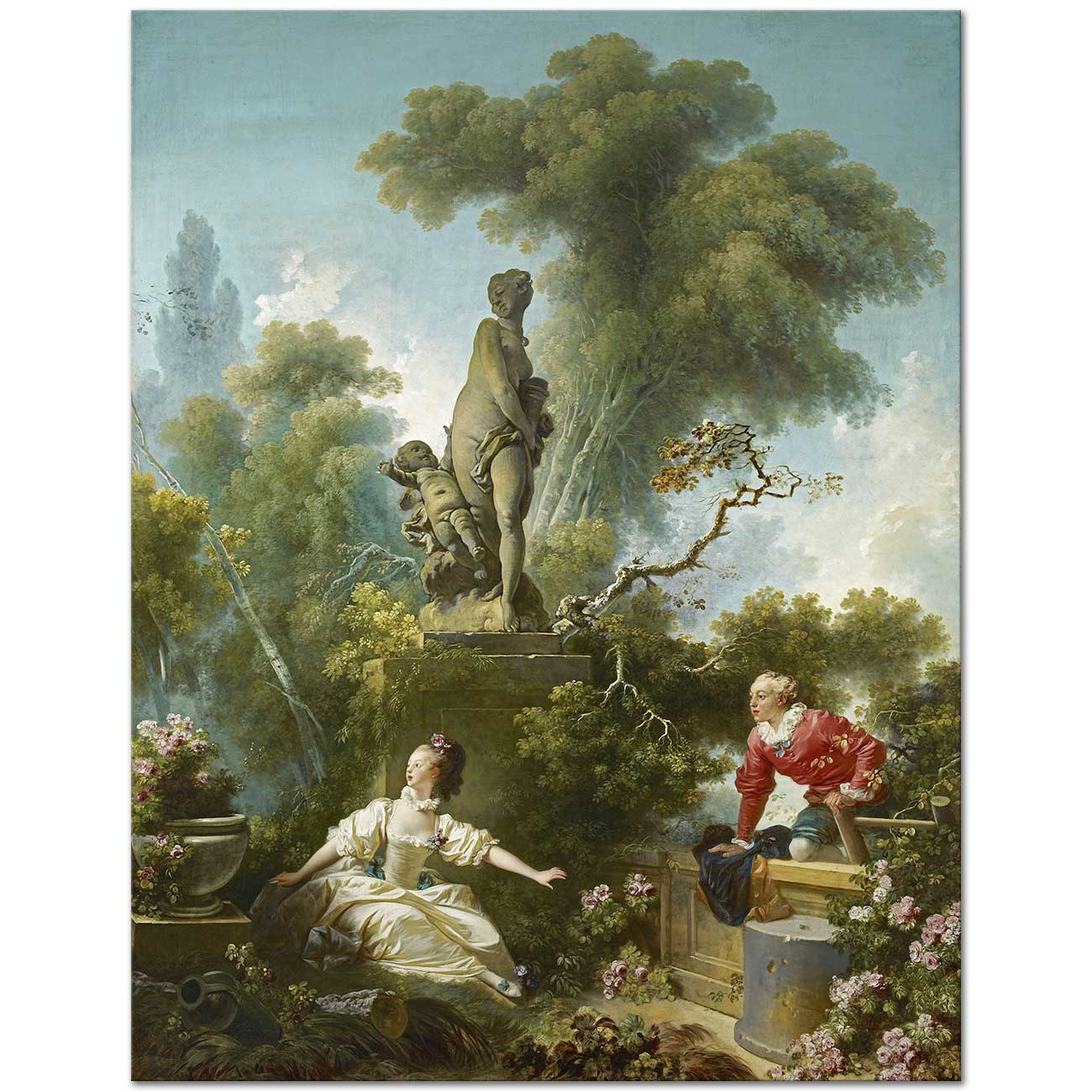 The Progress of Love The Meeting by Jean Honore Fragonard