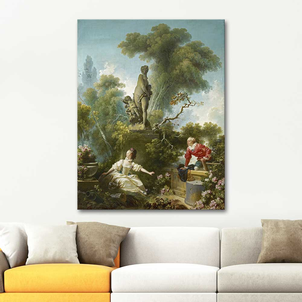 Jean Honore Fragonard The Progress of Love The Meeting Art Print