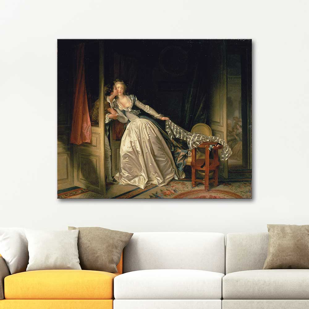 Jean Honore Fragonard The Stolen Kiss Art Print