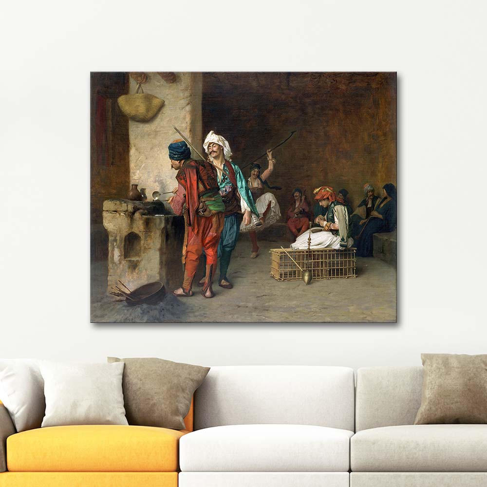 Jean Leon Gerome Kahirede Kahve Kanvas Tablo