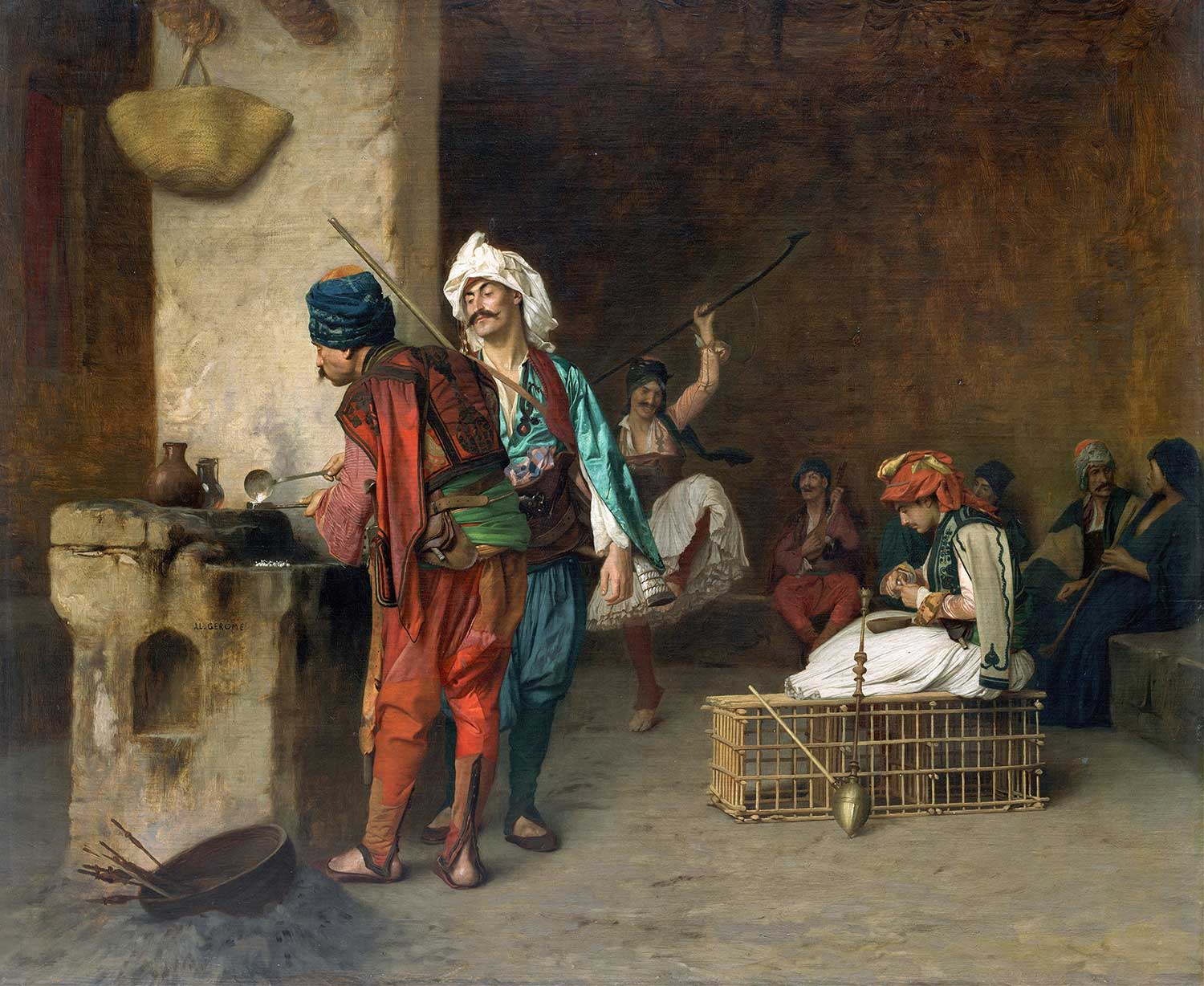 Jean Leon Gerome Kahirede Kahve Kanvas Tablo