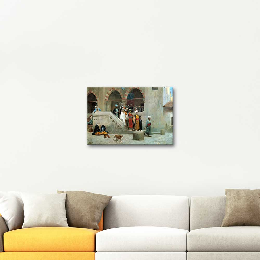 Jean Leon Gerome Leaving the Mosque Art Print