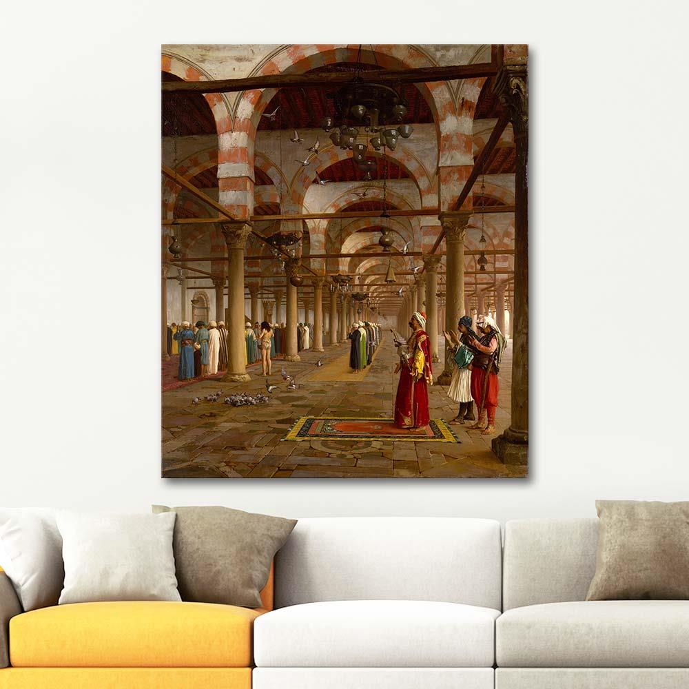 Jean Leon Gerome Prayer In The Mosque Art Print