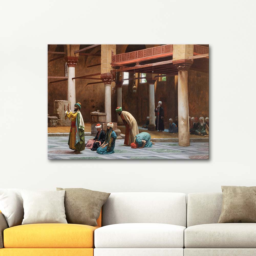 Jean Leon Gerome Prayers In The Mosque Art Print