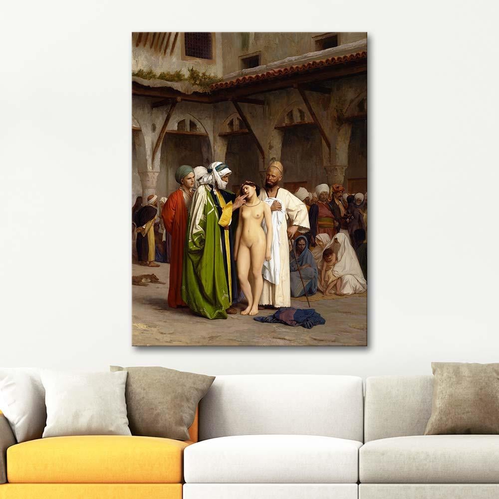 Jean Leon Gerome Slave Market Art Print