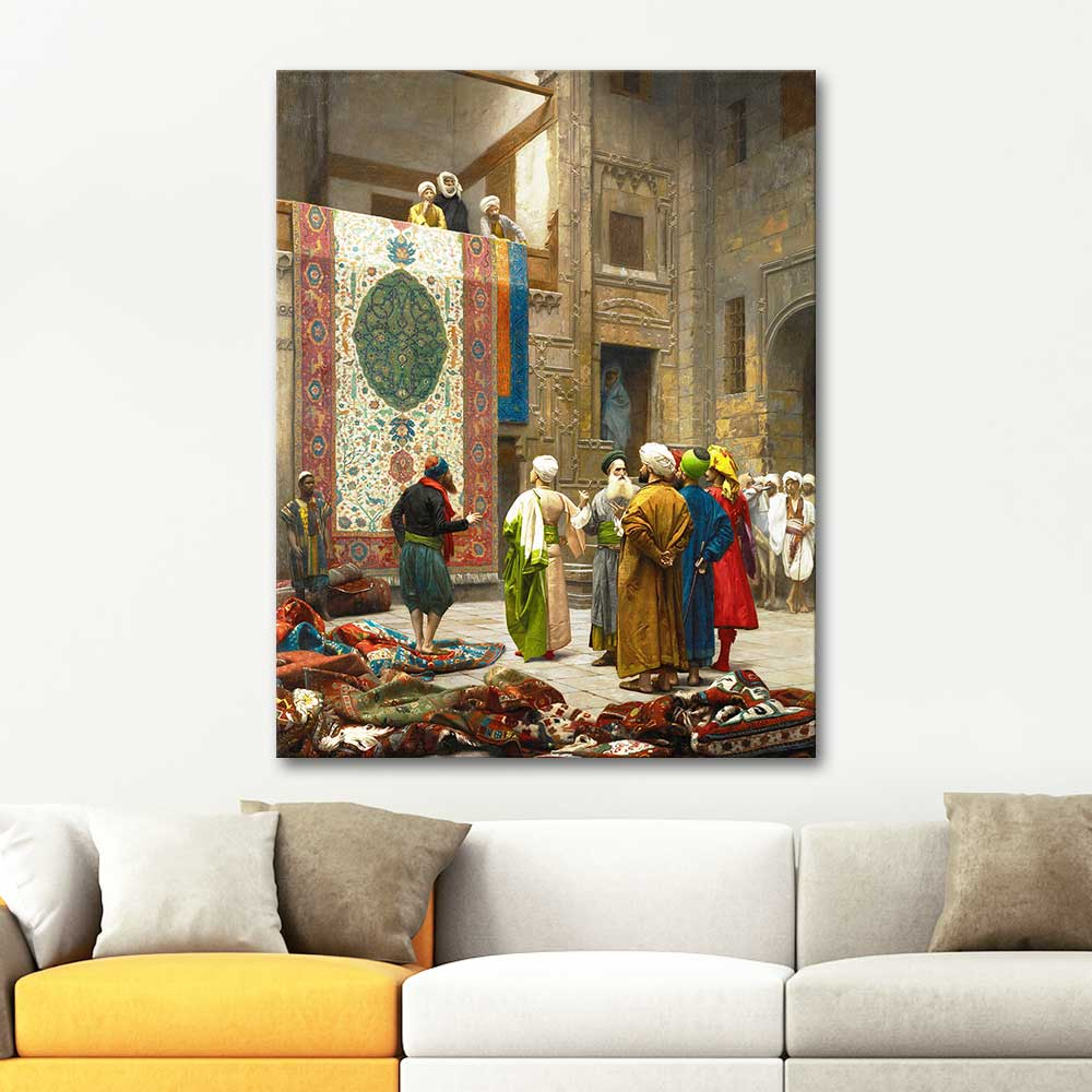 Jean Leon Gerome Halı Tüccarı Kanvas Tablo