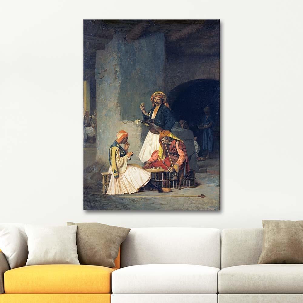 Jean Leon Gerome The Draught Players Art Print