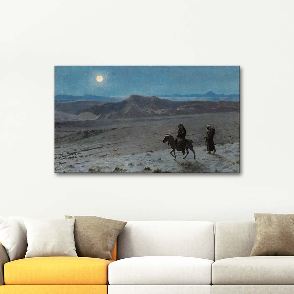 Jean Leon Gerome The Flight Into Egypt Art Print