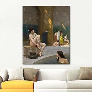Jean Leon Gerome Women In Bath Art Print