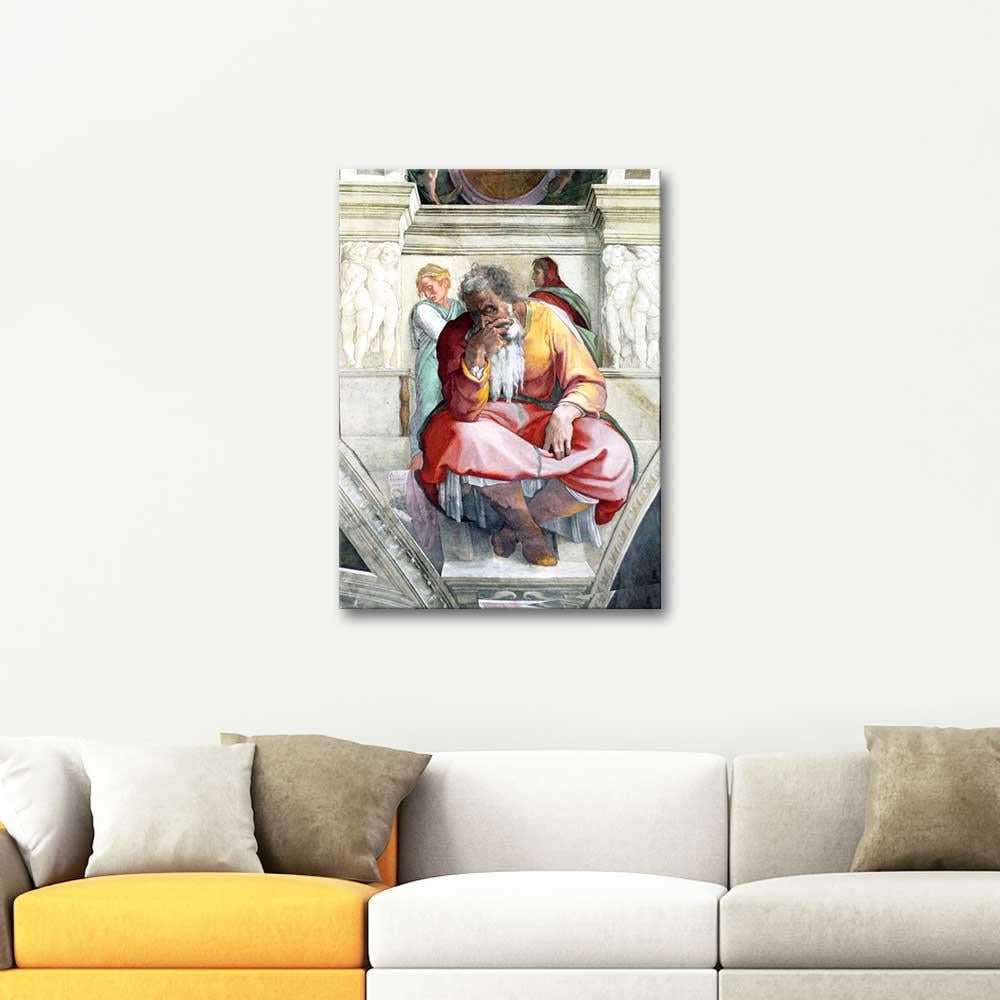 Michelangelo Buonarroti Jeremiah Kanvas Tablo