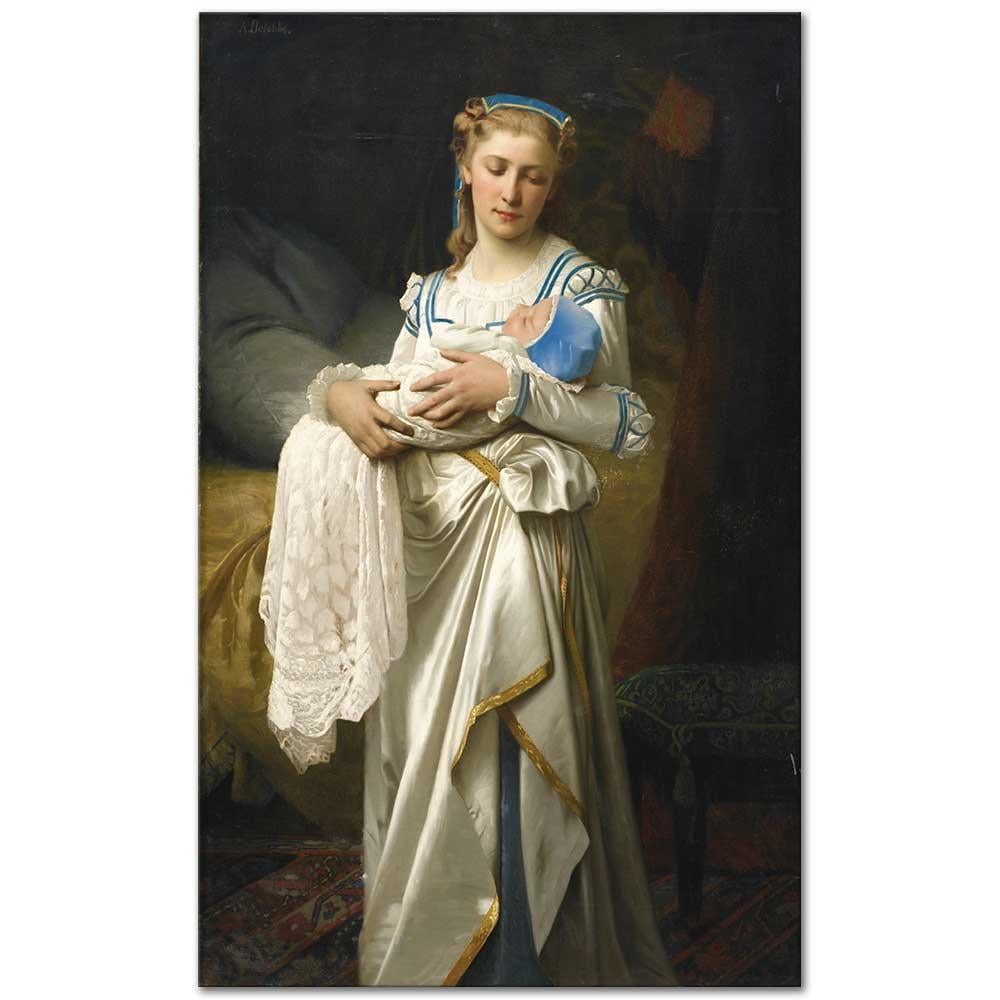 Jeune Mère et Son Enfant by François Alfred Delobbe