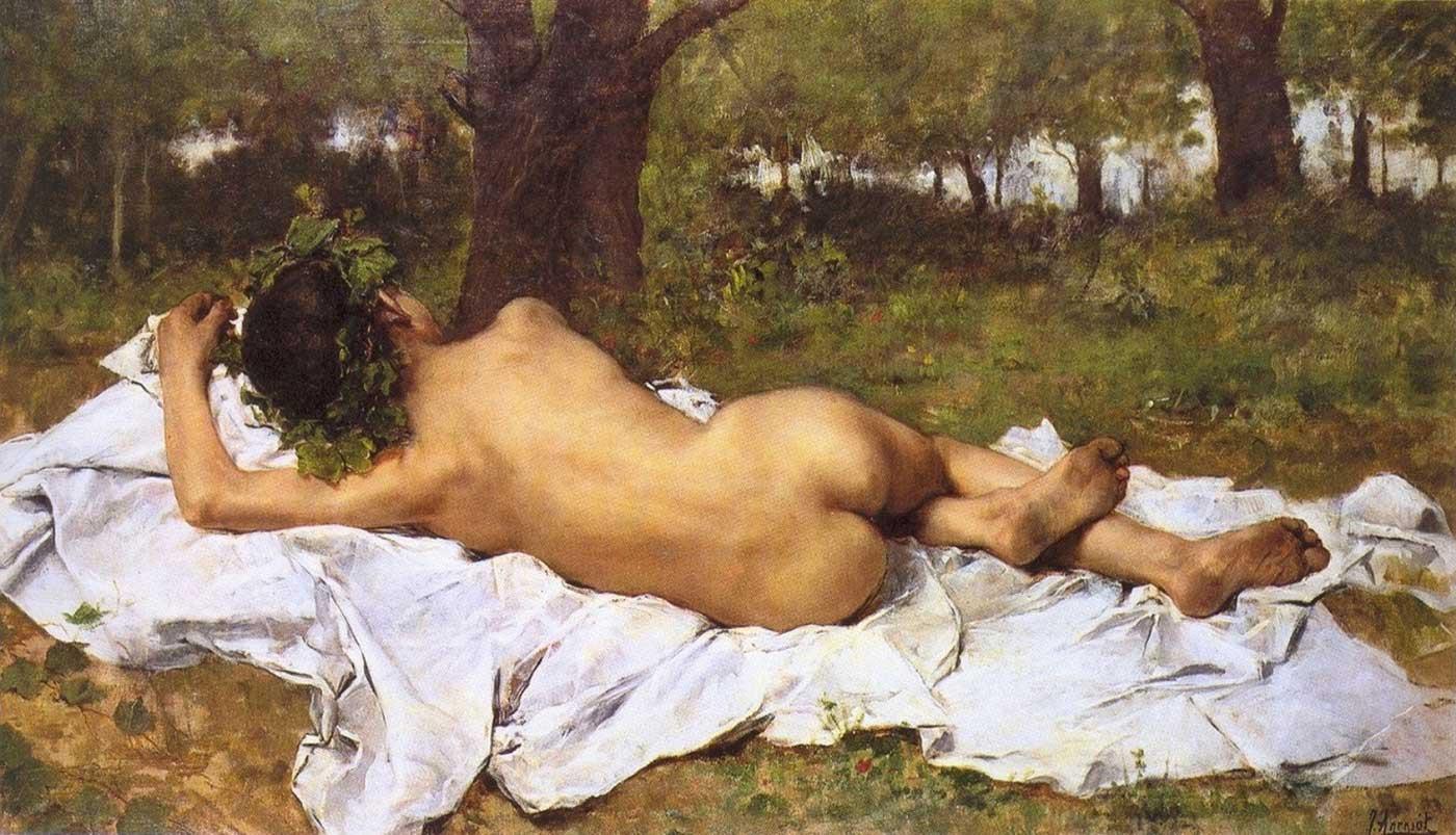 Joaquin Agrasot Genç Bacchus Kanvas Tablo
