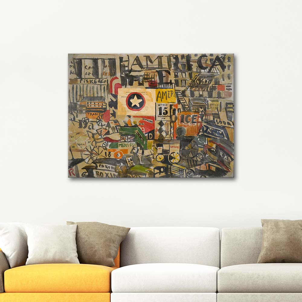 Joaquin Torres Garcia New York Street Scene Art Print