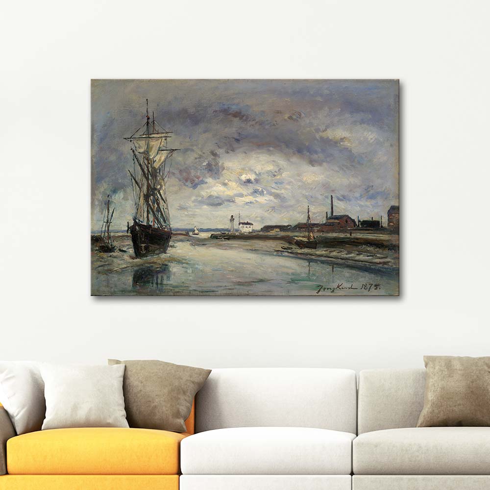 Johan Barthold Jongkind The Port Of Honfleur Art Print