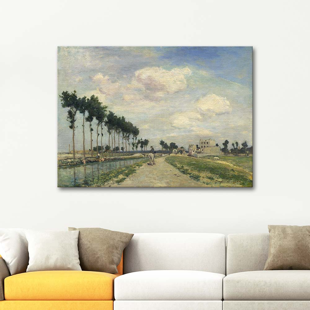 Johan Barthold Jongkind The Towpath Art Print