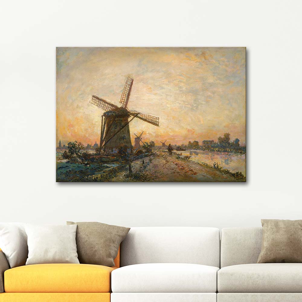Johan Barthold Jongkind Towpath In Holland Art Print