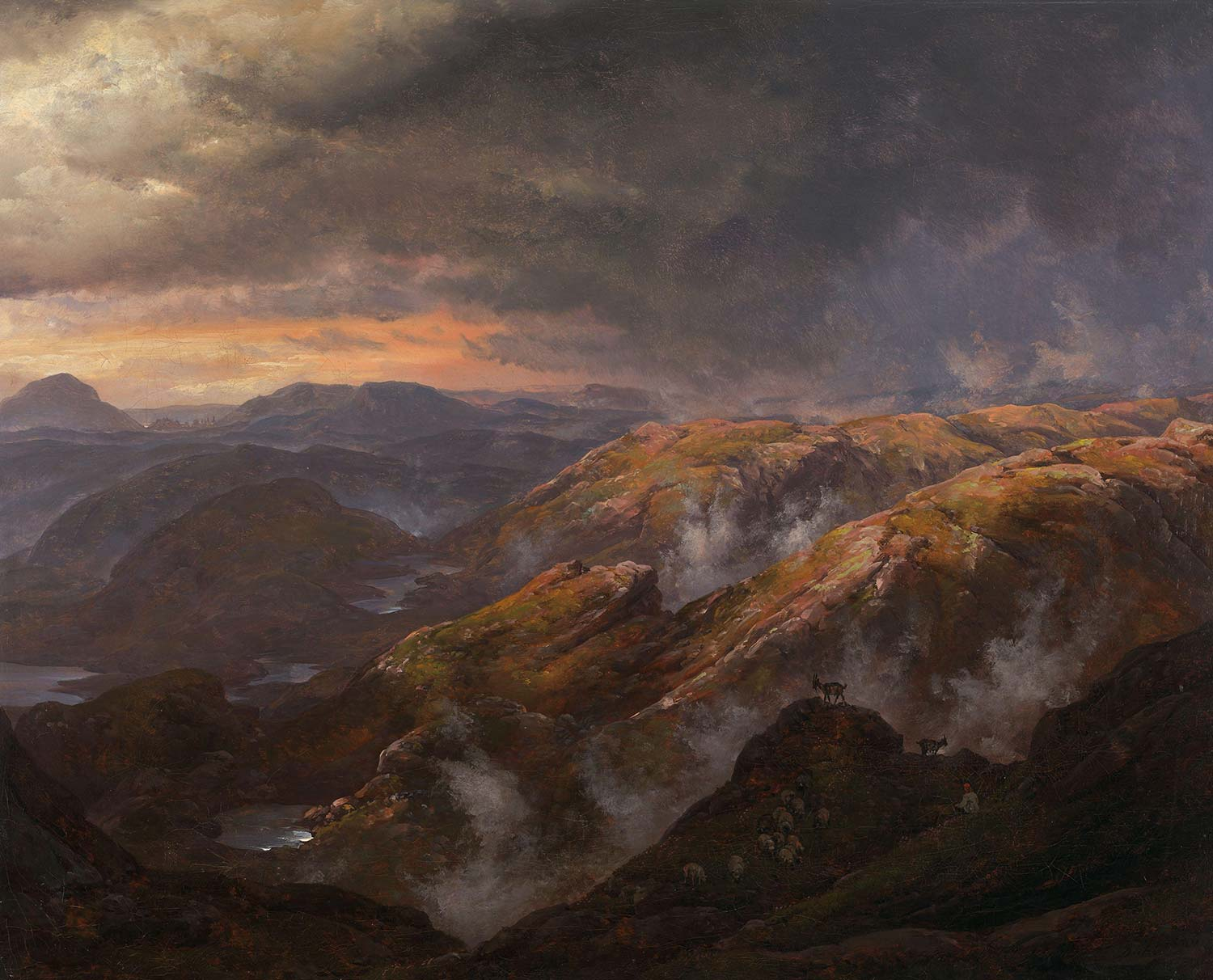 Johan Christian Dahl View From Lyshornet Art Print