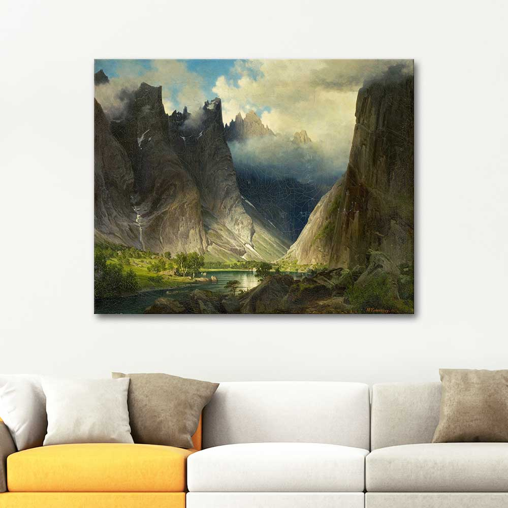 Johan Fredrik Eckersberg Valley of Romsdalen Art Print