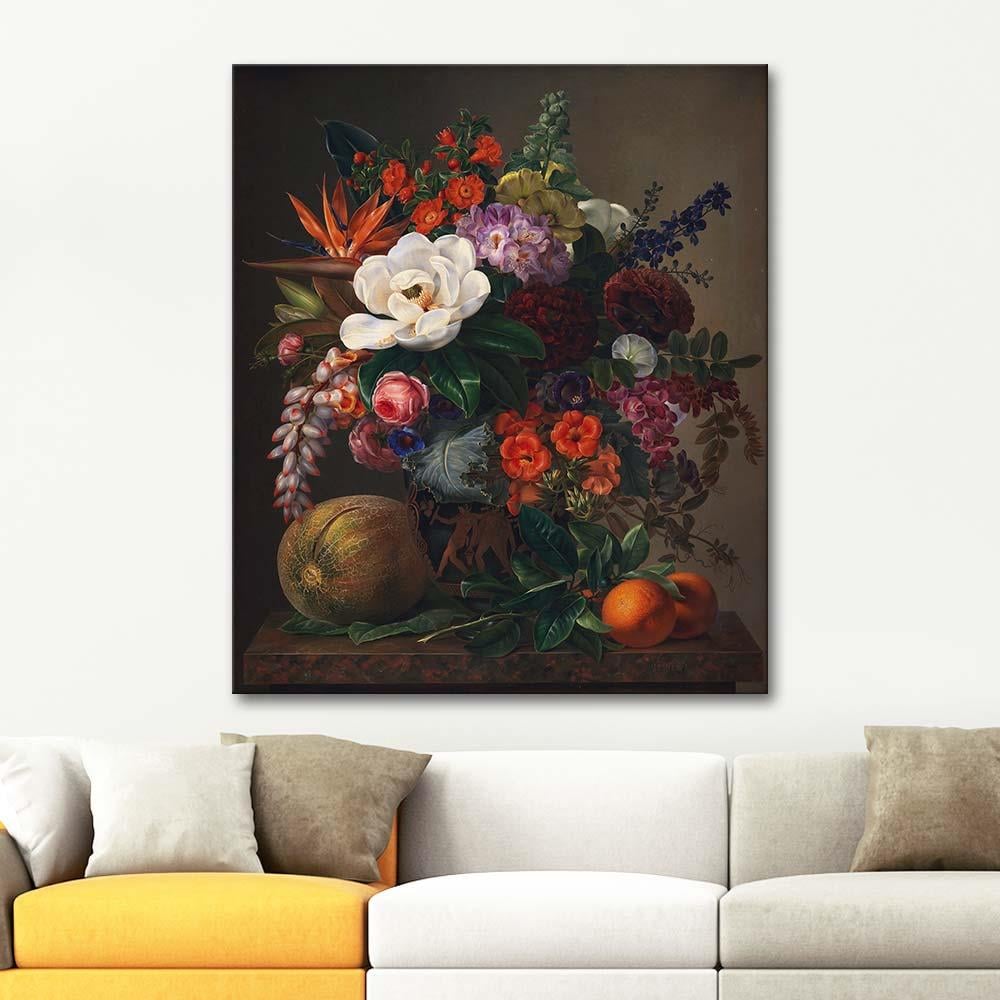 Johan Laurentz Jensen Flowers In A Vase Art Print