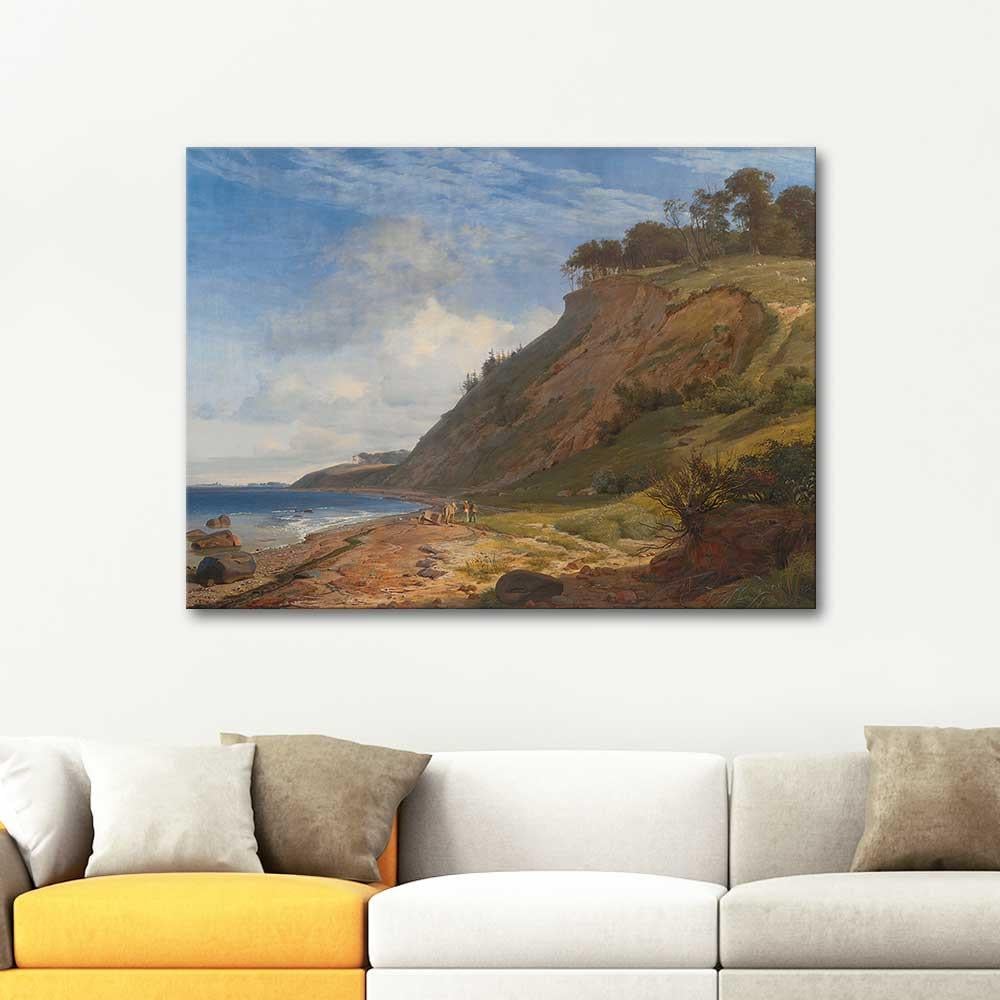 Johan Thomas Lunbye Danish Coast View from Kitnae Art Print