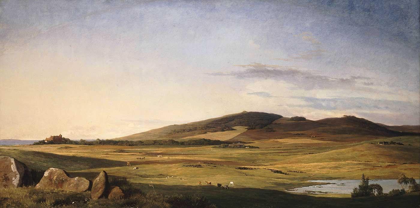 Johan Thomas Lundbye New Zealand Manzarası Kanvas Tablo