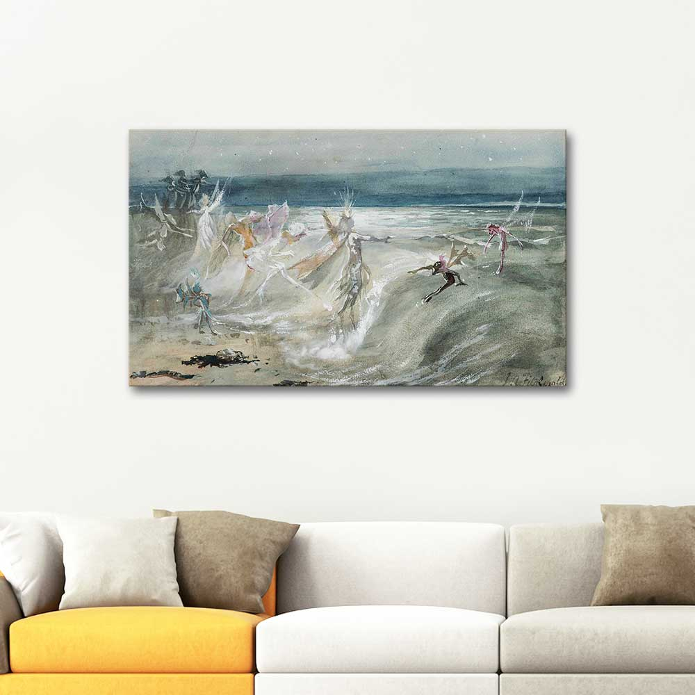 John Anster Fitzgerald Deniz Perileri Kanvas Tablo