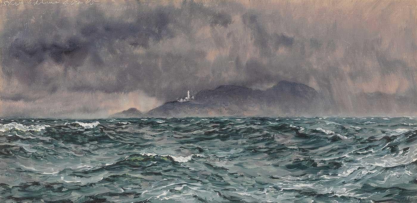 Heavy Squall off the Start Lighthouse by John Brett